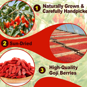 Baies de Goji Séchées Biologiques de Qualité Supérieure en Vrac pour Céréales de Petit-Déjeuner, <span class=keywords><strong>Muesli</strong></span>, Barres de Granola, Superaliment, Fruit Naturel Sucré - Product Image 6