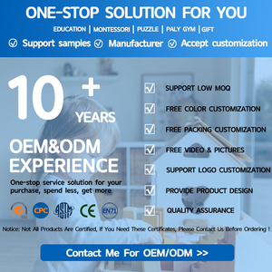 Giáo dục phim hoạt hình câu đố trò chơi trẻ em học tập đồ chơi Montessori động vật phù hợp với đồ chơi bằng gỗ cho trẻ em xếp chồng khối xây dựng - Product Image 6