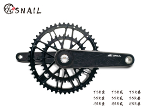Venta al por mayor 12S/11S/10S <span class=keywords><strong>MTB</strong></span> bicicleta fibra de <span class=keywords><strong>carbono</strong></span> manivela 53/39T52/36T <span class=keywords><strong>bielas</strong></span> aleación 50/34T plato 104BCD/110BCD para BMX - Product Image 6