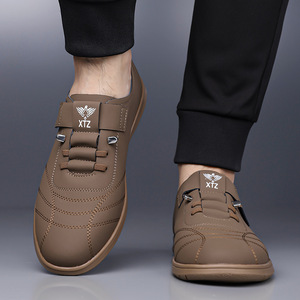 Zapatos Casuales Blancos Stx con Punta Redonda, de Cuero Vacuno, Estilo Slip-On Antideslizante para Caminar - Product Image 4