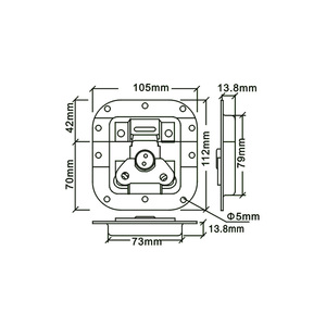 Yüksek kaliteli ürünler uçuş durumda parçaları Metal elektrolitik plaka kilit mobilya uçuş durumda aksesuarları - Product Image 2