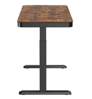 Bureau électrique au design moderne, debout, à hauteur réglable, pour adultes, table d'ordinateur simple de style panneau en bois