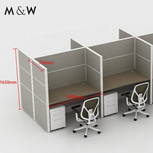 M & W مصنع الأثاث التجاري <span class=keywords><strong>4</strong></span> أشخاص قسم خاص محطة عمل مكتب مقصورة - Product Image 5