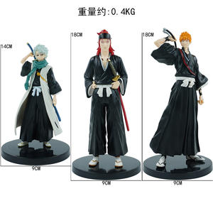 3 pièces/ensemble 14-18cm Kurosaki Ichigo Hitsugaya Toushirou Abarai <span class=keywords><strong>Renji</strong></span> Personnage de dessin animé Bleach Figurine d'action - Product Image 6