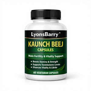 Cápsulas Herbales Kaunch Beej, Suplemento Dietético Antioxidante para Apoyar la Vitalidad y Fertilidad Masculina en Adultos, 100 Cápsulas, Marca Privada OEM - Product Image 1