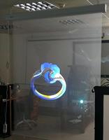 Projecteur d'hologramme arrière 3D auto-adhésif Fenêtre transparente Écran d'affichage publicitaire Film Écran de projection arrière