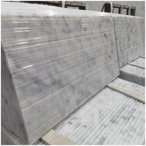 แผ่นหินอ่อนสีขาวเบียงโกคาร์ราขนาด 24''x12'' แบบมีร่อง กันน้ำ สำหรับผนังหรือกระเบื้องปูพื้น เหมาะสำหรับห้องครัวและโครงการบ้านพักตากอากาศหรูหรา - Product Image 3