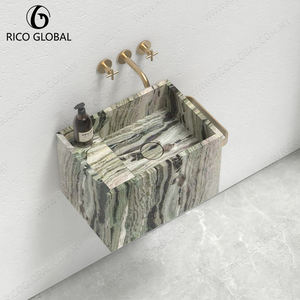 Lavabo de pared de empalme de piedra natural duradero Uso comercial y residencial - Product Image 1