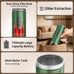 <span class=keywords><strong>Machine</strong></span> à expresso portable 88W avec écran LED, charge USB-C, compatible avec les capsules K-Cup, pour voiture, voyage, camping, extérieur - Product Image 3