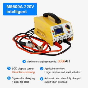 Chargeur rapide intelligent 9500A certifié CE, 12/24V, alimentation par prise, démarreur de batterie de voiture portable, garantie 1 an - Product Image 2