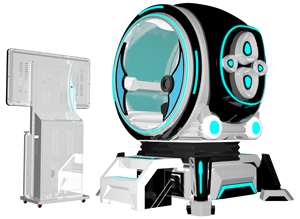 Avion de vol de réalité virtuelle de simulateur de vol d'avion d'hélicoptère commercial de 9D VR pour le matériel d'intérieur de <span class=keywords><strong>PC</strong></span> en métal de centres de jeux - Product Image 4