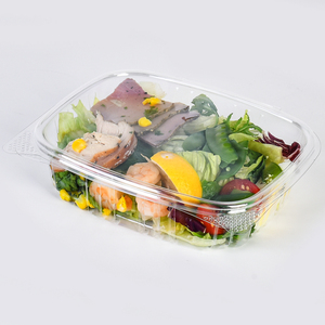 กล่องใส่อาหารแบบใช้แล้วทิ้ง ขนาด 8 ออนซ์ 12 ออนซ์ 16 ออนซ์ 24 ออนซ์ 32 ออนซ์ 64 ออนซ์ ทำจากพลาสติก PET/RPET รูปทรงสี่เหลี่ยมผืนผ้า สำหรับใส่อาหาร ผลไม้ สลัด พร้อมฝาปิด - Product Image 5