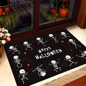 Wholesale Halloween Themed Door Mat Featuring Pumpkin Bat Patterns Soft Decorative Entry Rug for Spooky Season Decorations - Product Image 4