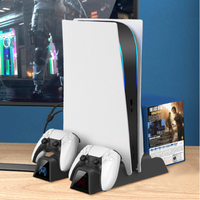 Support vertical multifonctionnel pour console PS5 avec ventilateur de refroidissement et chargeur 2 Cooler IV-P5235B