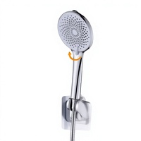 Douche à main multifonction pressurisée en ABS, vente en gros d'usine, avec modes jet, massage et pluie, design moderne