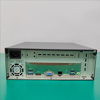 Mini 1U rak kontrol industri casing PC tahan debu setengah slot kartu tinggi penuh grafis khusus ITX Motherboard mini-itx