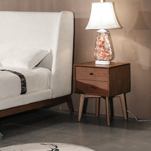 Table <span class=keywords><strong>de</strong></span> <span class=keywords><strong>nuit</strong></span> lumineuse <span class=keywords><strong>de</strong></span> luxe en bois, Table <span class=keywords><strong>de</strong></span> chevet pour chambre à coucher, ensemble <span class=keywords><strong>de</strong></span> meubles <span class=keywords><strong>de</strong></span> Style Unique, mobilier <span class=keywords><strong>de</strong></span> maison solide en cendres, 1 pièce moderne - Product Image 2