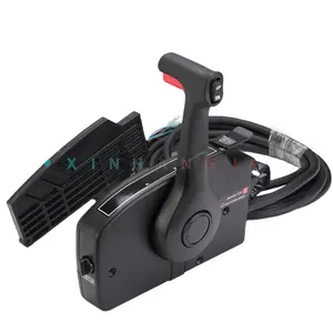 881170A15 Side Mount Boat Remote Control Box With 12Pin Wire Harness 16ft For Mercury Outboard Motor