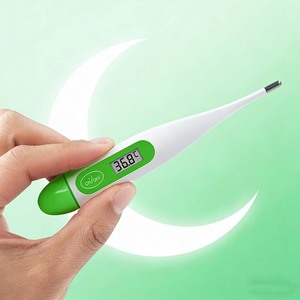 Многофункциональный многоразовый электронный термометр с водонепроницаемым гибким наконечником, цифровой термометр - Product Image 1