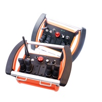 Télécommande professionnelle pour camion-pompe à béton et grue, avec 4, 5, 6, 7 ou 8 joysticks, leviers et manettes hydrauliques proportionnelles