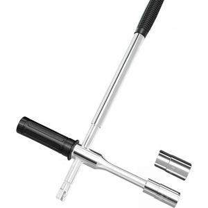 Clé à pneu de voiture à levier allongé, outil de démontage de <span class=keywords><strong>roue</strong></span>, jeu de clés à douille croisée, poignée télescopique antidérapante - Product Image 1