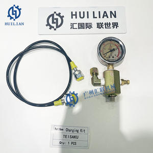 TR20 TR30 TR40 TR60 TR100 TR203 TR220 Kit de charge de gaz d'azote avec tête plate en <span class=keywords><strong>croix</strong></span> pour marteau brise-roche hydraulique - Product Image 3