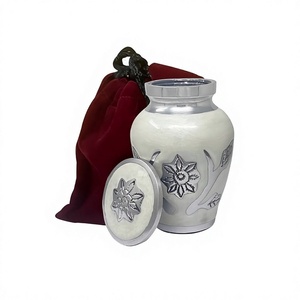 Urne souvenir de tournesol pour cendres-Urnes miniatures-Mini pot-Urne à jeton avec sac en velours - Product Image 1