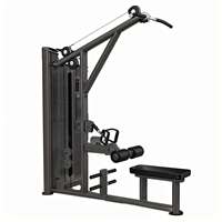 Machine de musculation réglable pour tirage latéral et rame assise, équipement de fitness pour pectoraux et dos, avec sélection de charge par broches