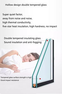 Porte coulissante en verre trempé en aluminium de haute qualité, design moderne et élégant, utilisation intérieure et extérieure, excellente isolation phonique et thermique - Product Image 5