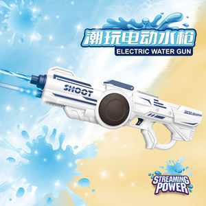 Pistol air elektrik 2 warna, pistol penyemprot air otomatis elektrik tahan air, pistol ruang futuristik dapat diisi ulang, 2 warna - Product Image 3