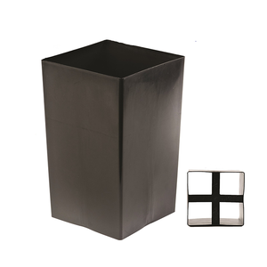 Pote de plantas Empilhamento embutido para costelas Inibir <span class=keywords><strong>Root</strong></span> Swirling Cross Bottom Square Nursery Pote para estufa e berçário - Product Image 4