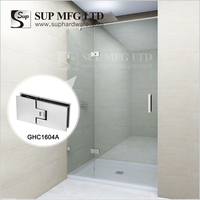 Engsel Pintu Shower Adjustable Super Slim Gap 180 dari Kuningan Padat dengan Penutup Warna Gun Metal