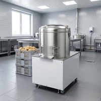 Industriële aardappel- en groenteschilmachine van roestvrij staal, trommelschiller voor fruitverwerkingsbedrijven