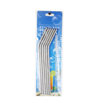 Pailles à boire en métal Dingyong OEM/ODM, accessoires de bar, écologiques, réutilisables, antidérapantes, lavables, certifiées Lfgb, style simple