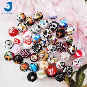 Perles de dentition rondes en Silicone pour bébés, 15mm, vente en gros - Product Image 5