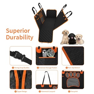 Tapis et coussin universels pour animaux de compagnie en promotion – Housses de siège de <span class=keywords><strong>voiture</strong></span> imperméables pour chiens avec dossier en maille – <span class=keywords><strong>Protection</strong></span> de voyage douce et élégante pour voitures - Product Image 4