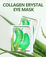 Patchs sous les yeux en gros à paillettes, au collagène et parfum concombre, anti-rides, élimination des cernes, hydratants et nourrissants