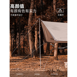 Bisinnna Tent Pole 2.1M Iron 4 Section Camping Support Outdoor Use - Product Image 4