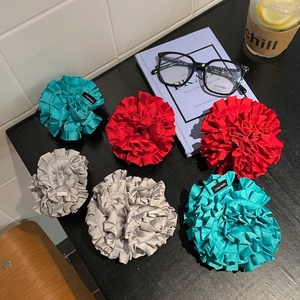 Nouvelles Élastiques à Cheveux en Satin à Nœuds Français, Élégantes et Faites à la Main, Grandes et Petites, Couleurs Unies, Vente en Gros - Product Image 1