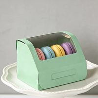 Boîtes en carton sur mesure avec couvercles découpés pour macarons, rouleaux de serviettes, boîtes à desserts et boîtes à pâtisserie à emporter