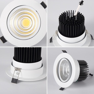 Foco LED COB para Techo, Luz de Ojo de Buey de 7.5 cm, Aluminio, Ra 95, Ahorro de Energía, Alta Reproducción Cromática, <span class=keywords><strong>Downlight</strong></span> para Tienda - Product Image 4