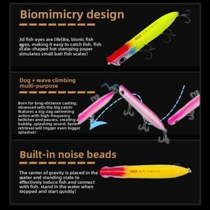 <span class=keywords><strong>Leurre</strong></span> de <span class=keywords><strong>surface</strong></span> en forme de crayon de 130 mm, 29,5 g, ABS, appât artificiel dur, ultra longue portée, flottant, pour la pêche au bar, au saumon, au poisson-chat - Product Image 4