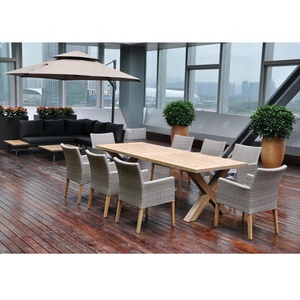 Tếch bảng Patio thiết lập sang trọng ngoài trời phổ biến thiết kế gỗ tếch ngoài trời Hiện Đại Tiêu Chuẩn khung gỗ Đóng gói kích thước tùy chỉnh - Product Image 6