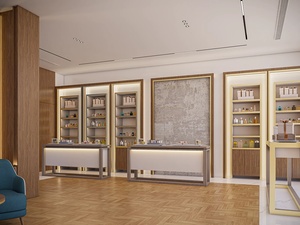 Modern Luxury Store Design for Small Cosmetics Shop for Cosmetics Shelves Sosmetics <b>Showcase</b> Cosmetic Shop Interior Design - Product Image 6