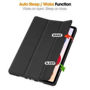 Groothandel Case Voor Xiaomi Redmi Pad 2 Pro Custer Tpu Pure Kleur 3-voudige Houder Smart Lederen Tablet Case Met Pen Lade - Product Image 5