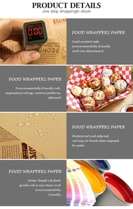 Yasonpack Food Paperkertas Bungkus <span class=keywords><strong>Nasi</strong></span> Greese Proof Paper Papel encerado de Malasia floei - Product Image 4