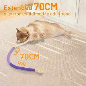 Juguetes Interactivos para Mascotas, Cuerda para Morder para Gatos, Palo para Masticar, Autoentretenimiento, Alivia el Aburrimiento, Juguete de Cuerda de Algodón para Gatos - Product Image 6