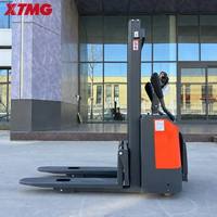 Gerbeur électrique standard XTMG 1,5 tonne avec mât à vue dégagée pour le chargement de palettes en usine et le transfert de matériaux courant