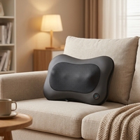 Coussin de massage ergonomique pour le soutien lombaire, masseur de cou et de dos Shiatsu de qualité supérieure, rouleaux chauffants infrarouges, portable pour la maison, la voiture et les voyages