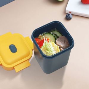 2Tier Leakproof Bento Box <b>Set</b> with <b>Lunch</b> Bag Utensils 800ml Stackable Meal Prep Container with Sauce Jar Portable BPA-Free <b>Lunch</b> - Product Image 4